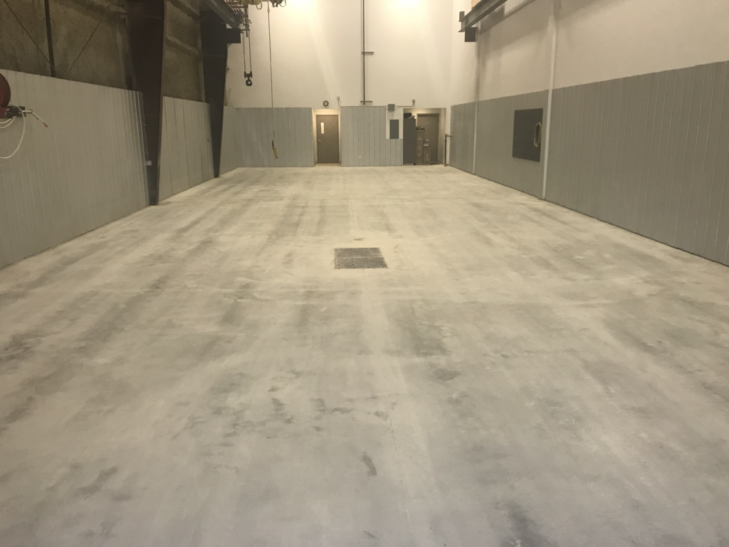 industrial polished concrete floor